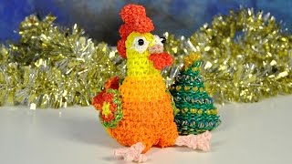 DIY COCK crochet loomigurumi amigurumi | Crafts for kids COCK OWN HANDS
