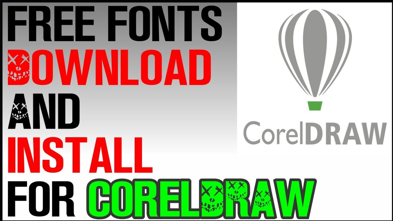 download font design coreldraw