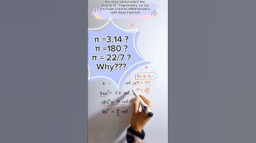 What is pi | π= 3.1416...= 180 = 22/7 ? Why? #mathematics #ppsc #nts #fpss #fpsc#mcqs #afmathe #af