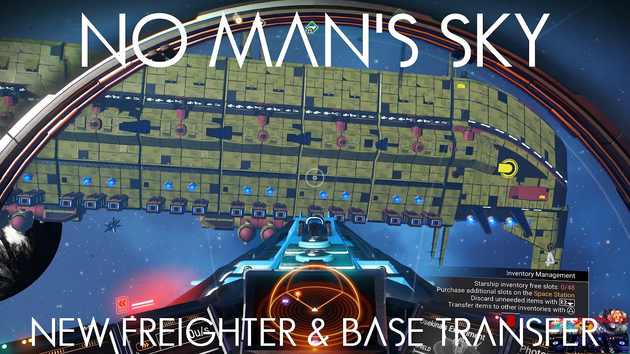 NO MAN'S SKY New Max Length SClass Sentinel Freighter & Full Base