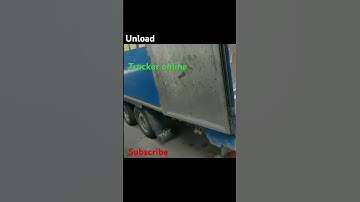 Unload interesting way #truck #usa #unload #new #driver #amazon #kamaz #road #kenworth #load  #short