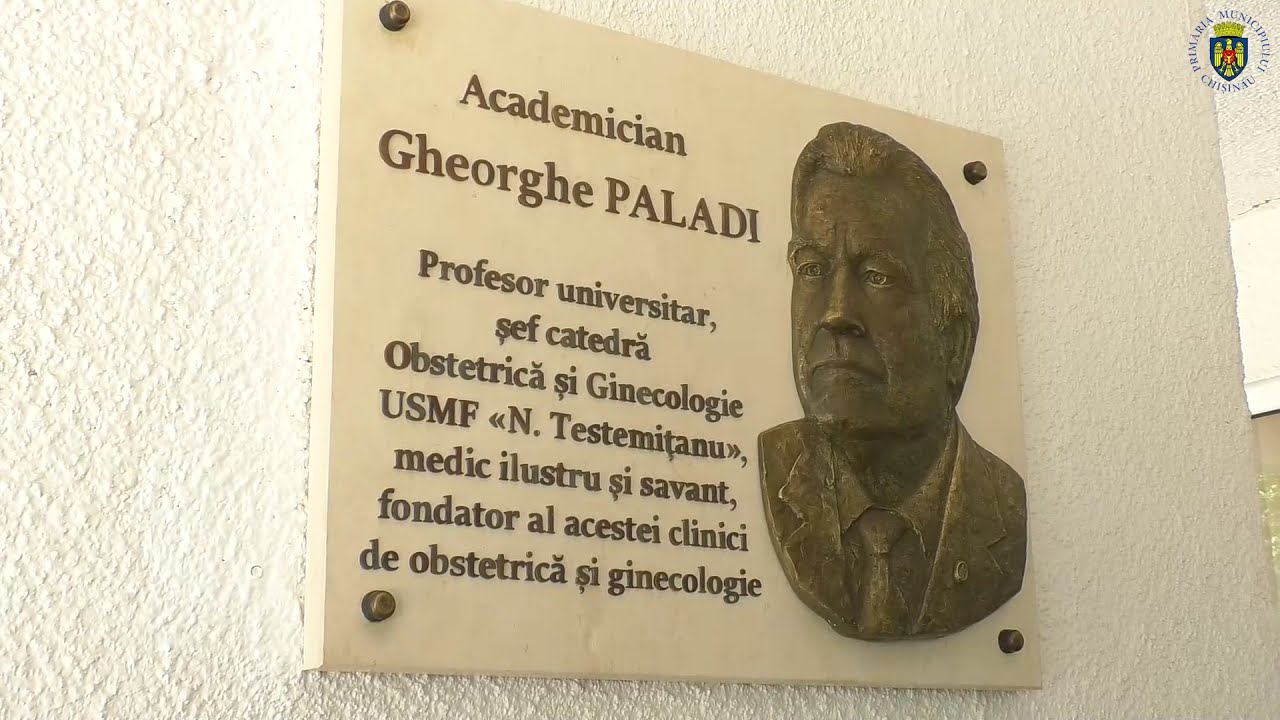 Inaugurarea basoreliefului lui Gheorghe Paladi pe frontispiciul IMSP ,,Spitalul Clinic Mun. nr. 1