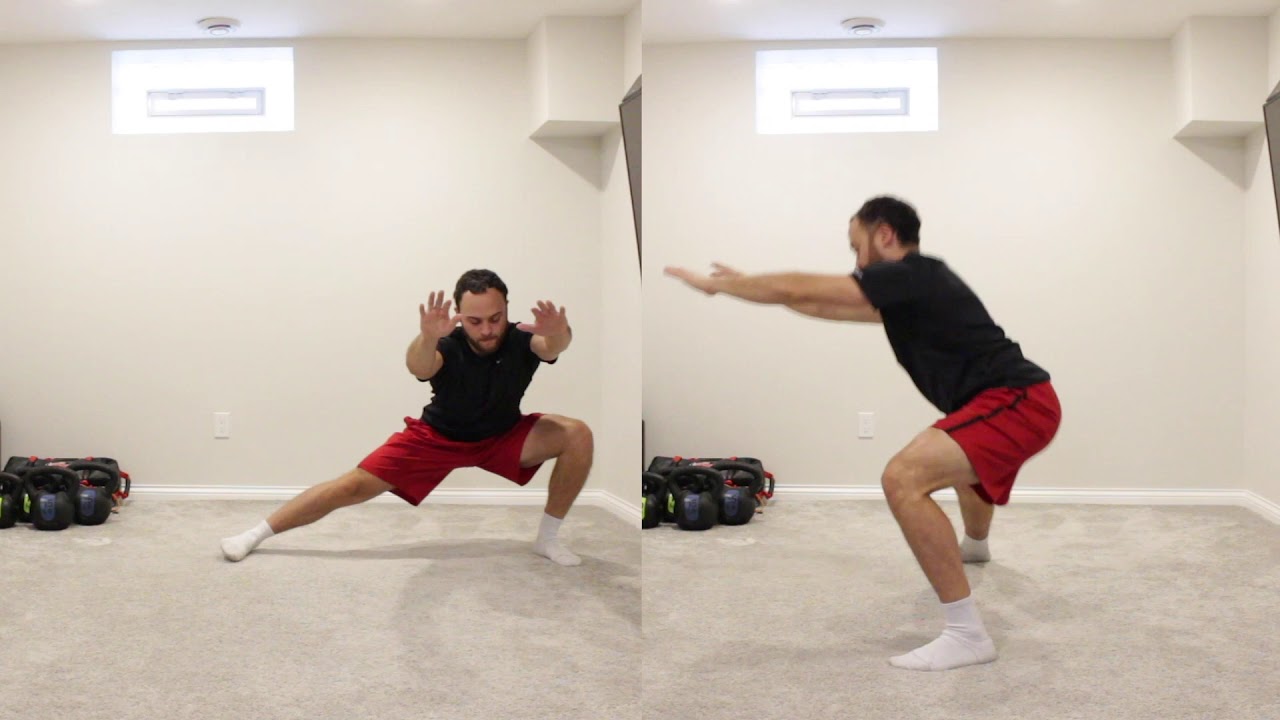 Lateral Lunge with Cross Under - YouTube