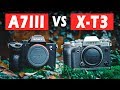 Comparaison Sony A7III vs Fujifilm XT3 - lequel CHOISIR ?