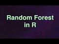 Random Forest in R - Classification and Prediction Example with Definition & Steps