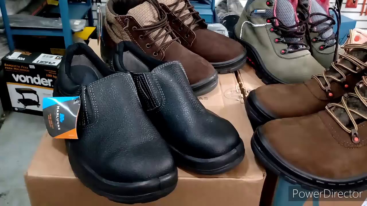 Bota Segurança Couro Preto Marluvas 70B29 CPAP Bico Composite palmilha  antiperfurante CA 34550