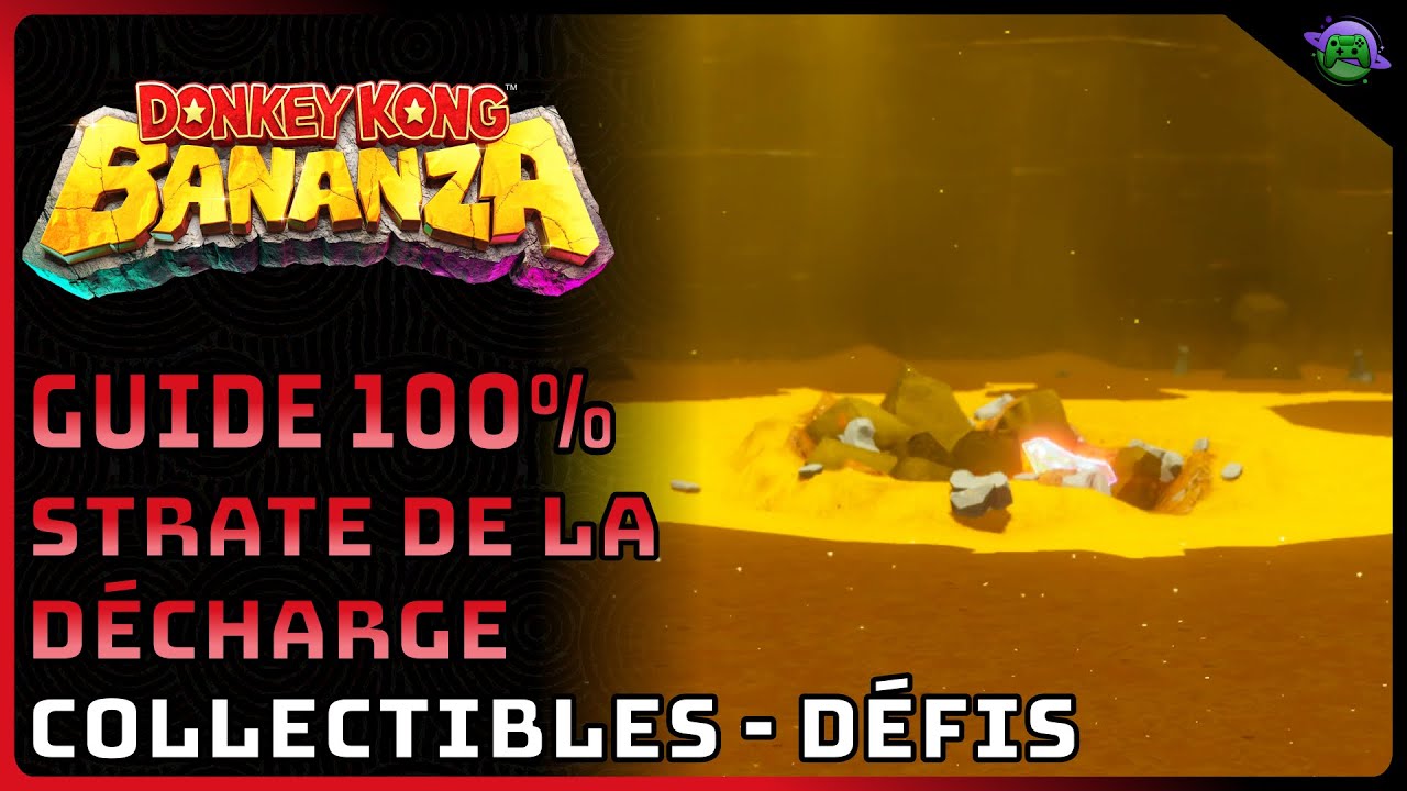 DONKEY KONG BANANZA - GUIDE 100% 15 - STRATE de la DÉCHARGE - YouTube