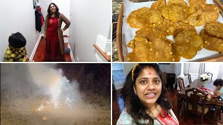 Diwali Vlog 2021 USA/Broke my vlogging camera/Trying Thattai for Firsttime/America Tamil FAMILYVLOGS