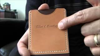 Two tone money clip and minimalist wallet