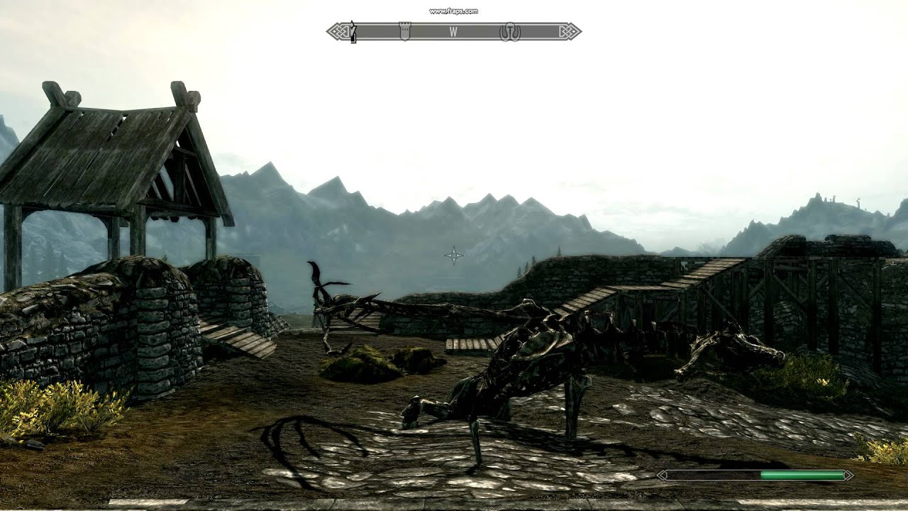 Skyrim : dragon skeleton glitch