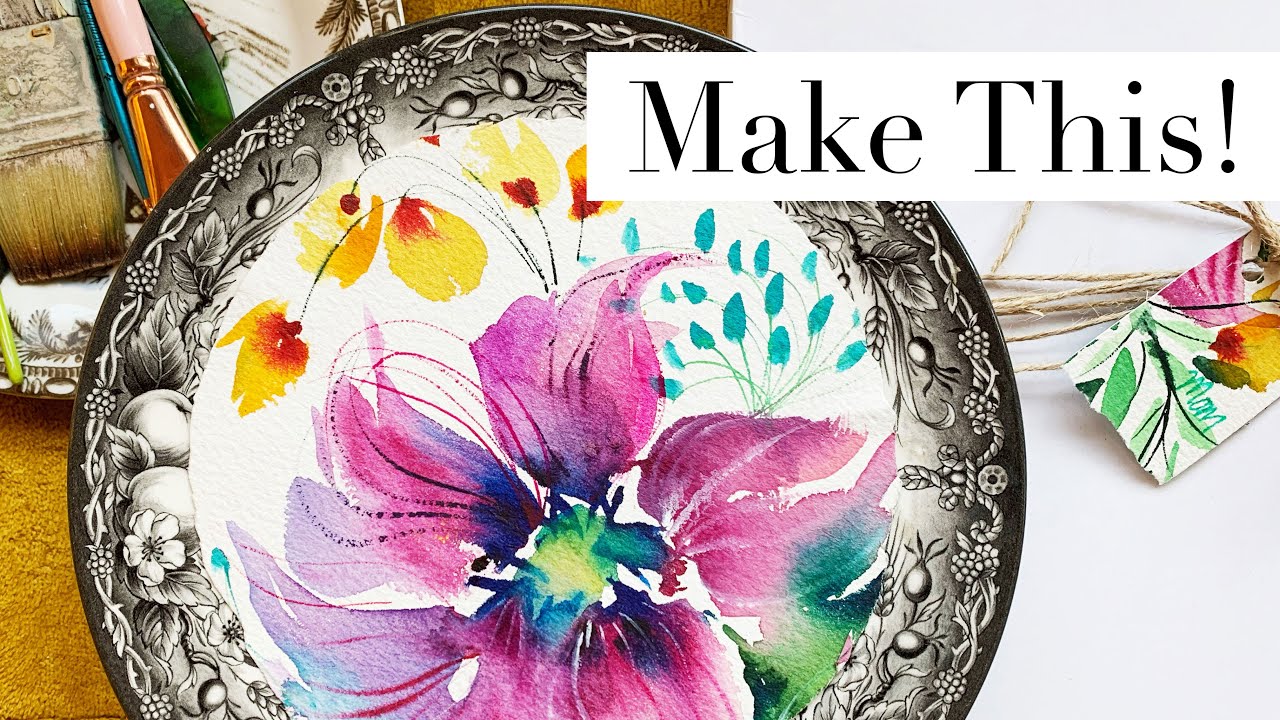 DIY Watercolor Gift Ideas Easy to Make without Leaving Home! YouTube