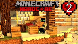 Minecraft Hardcore hayatta kalma 2.bölüm: Evimi yaptım🏠