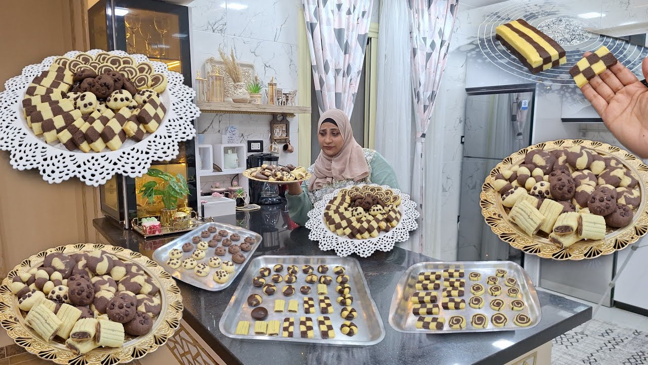 شويه دقيق وعملت منه سبع اشكال مختلفه تكفى الشارع كله