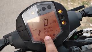 Duke 250 speedometer (features💯 explained in hindi)