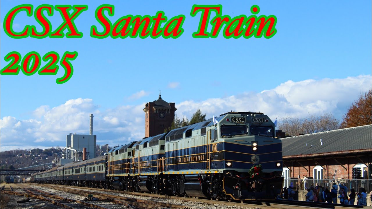 The chase of the 2025 CSX Santa Train from Dungannon, VA to Kingsport, TN!