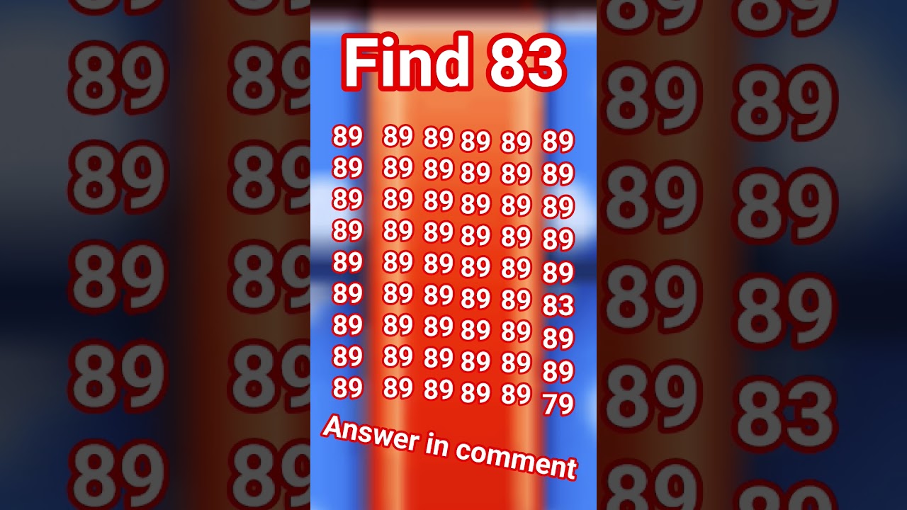 find 83 and answer in comment