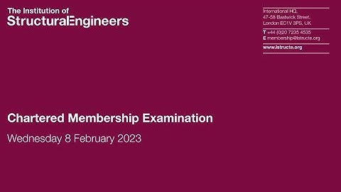 2023 IstructE past exam