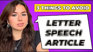 3 things to AVOID in your persuasive writing (what the teachers don't tell you)
