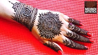 Traditional Heavy Mandala Mehndi Design For Hand Requested Mehandi Designs For Wedding & Parties