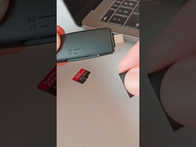 This is what a Micro SD Card Reader Adapter to USB type C looks like #shorts