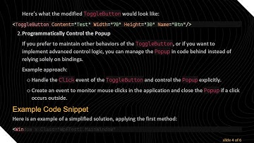 Solving the Popup Closing Issue in WPF: How to Make It Work When Clicking Outside