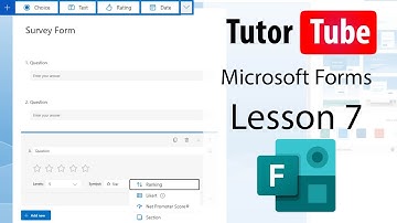 Microsoft Forms - Lesson 7 - Adding in Videos in Questions