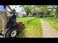 I knocked on his door  offered to mow both of his overgrown yards for free