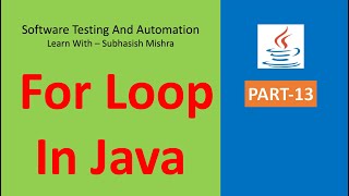 13 - For Loop in Java