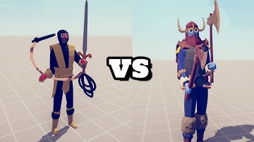 Scorpion vs Viking Man | Totally Accurate Battle Simulator TABS