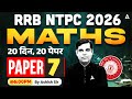 RRB NTPC Maths Classes 2026 | RRB NTPC Math Practice Set #06 | NTPC 12th Level Maths By Ashish Sir