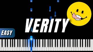 Verity Edit - Matrix Slowed | EASY Piano Tutorial
