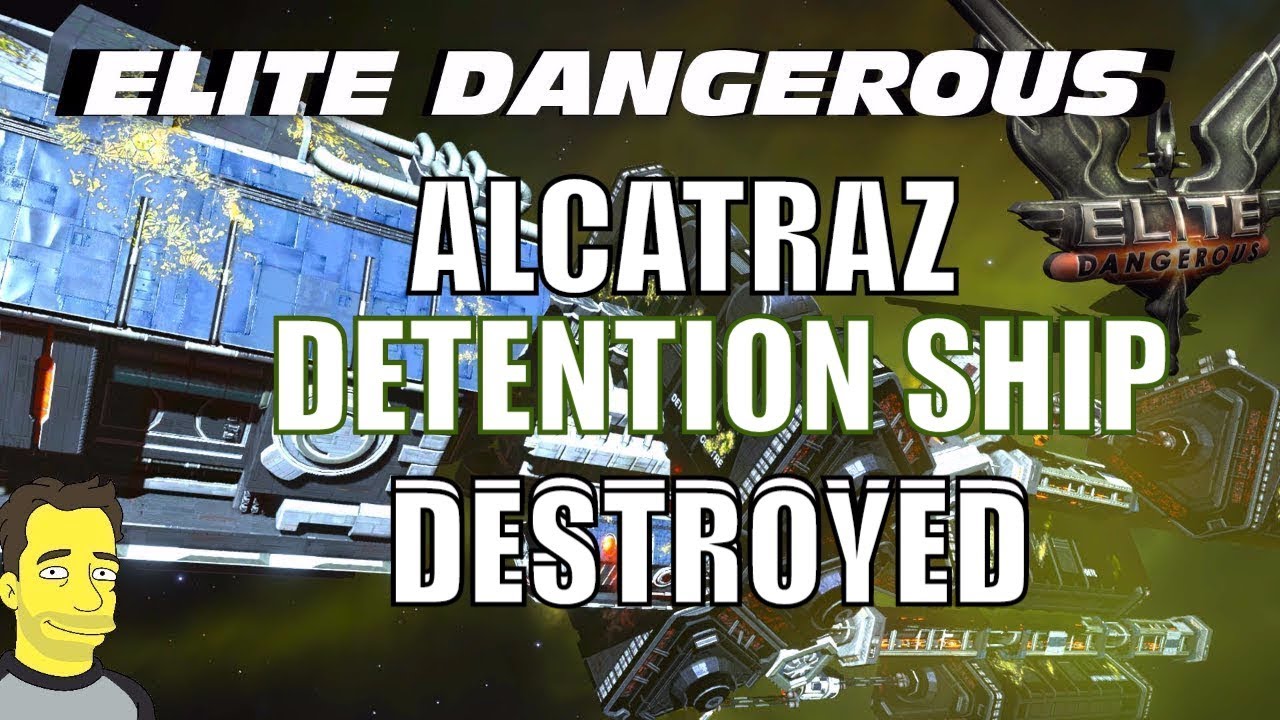 Elite Dangerous Alcatraz Detention Centre / Mega Ship Destroyed by Thargoids