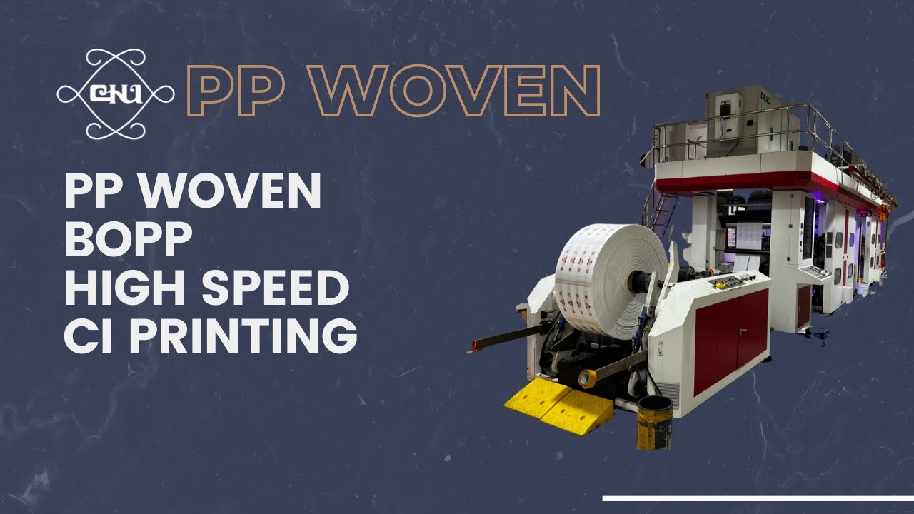 Maximize Output with the High-Speed Central Drum BOPP & PP Woven Fabric Printing Machine | 2023