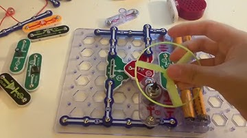 Snap Circuits Mega: NPN Emitter-Lamp and Motor