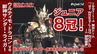 90s 獣神サンダーライガー　プロレス　シングルステッチ　1997 ブラック　黒