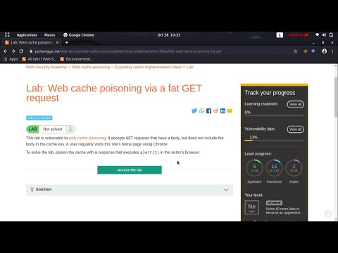 Web cache poisoning via a fat GET request (Video Solution) | 2020