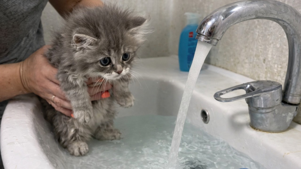 Всё Выглядело Нормально… Пока Не Настал Самый Первый Купание Джерри 😳🐱