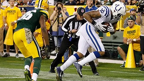 Donte Moncrief Scores A Touchdown To End First Half || Week 9 Colts at Packers
