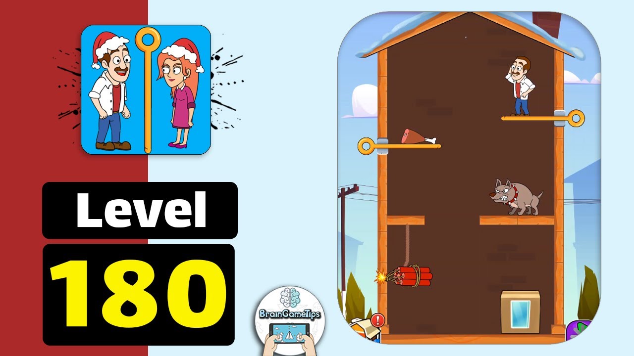 Home Pin: Pull The Pin Puzzle - Level 180 Walkthrough