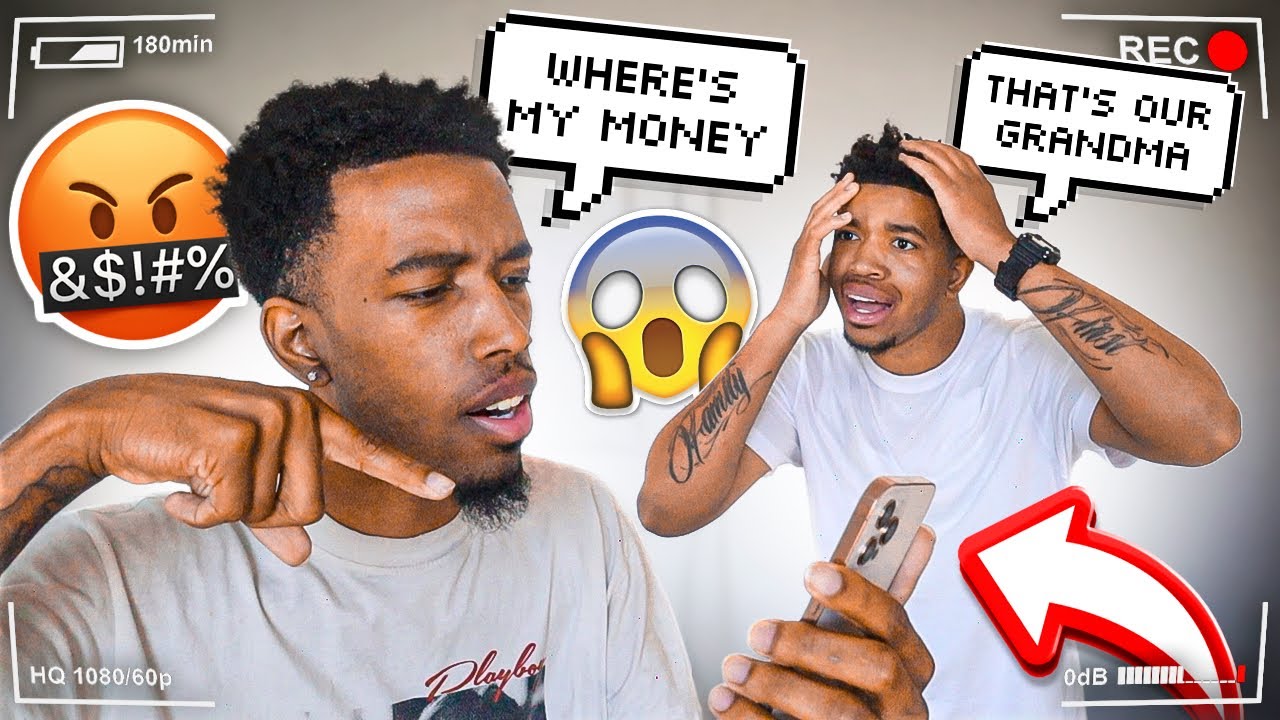 ACTING LIKE IM YELLING AT OUR GRANDMA TO SEE TYJAE REACTION!