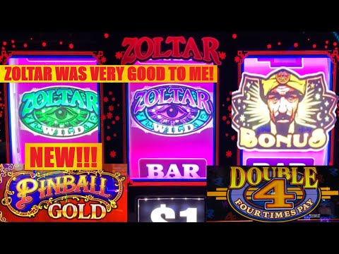 NICE! This Zoltar slot machine was on fire! Got the Bonus on this RARE Pinball Gold slot!