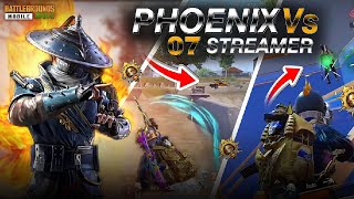 PHOENIX vs STREAMER *getting OUT INTANSE situation | BGMI 🦅