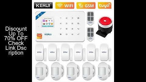 KERUI Home Security Alarm System W181 Wireless WiFi GSM Tuya APP Control Android ios Burglar Alarm S