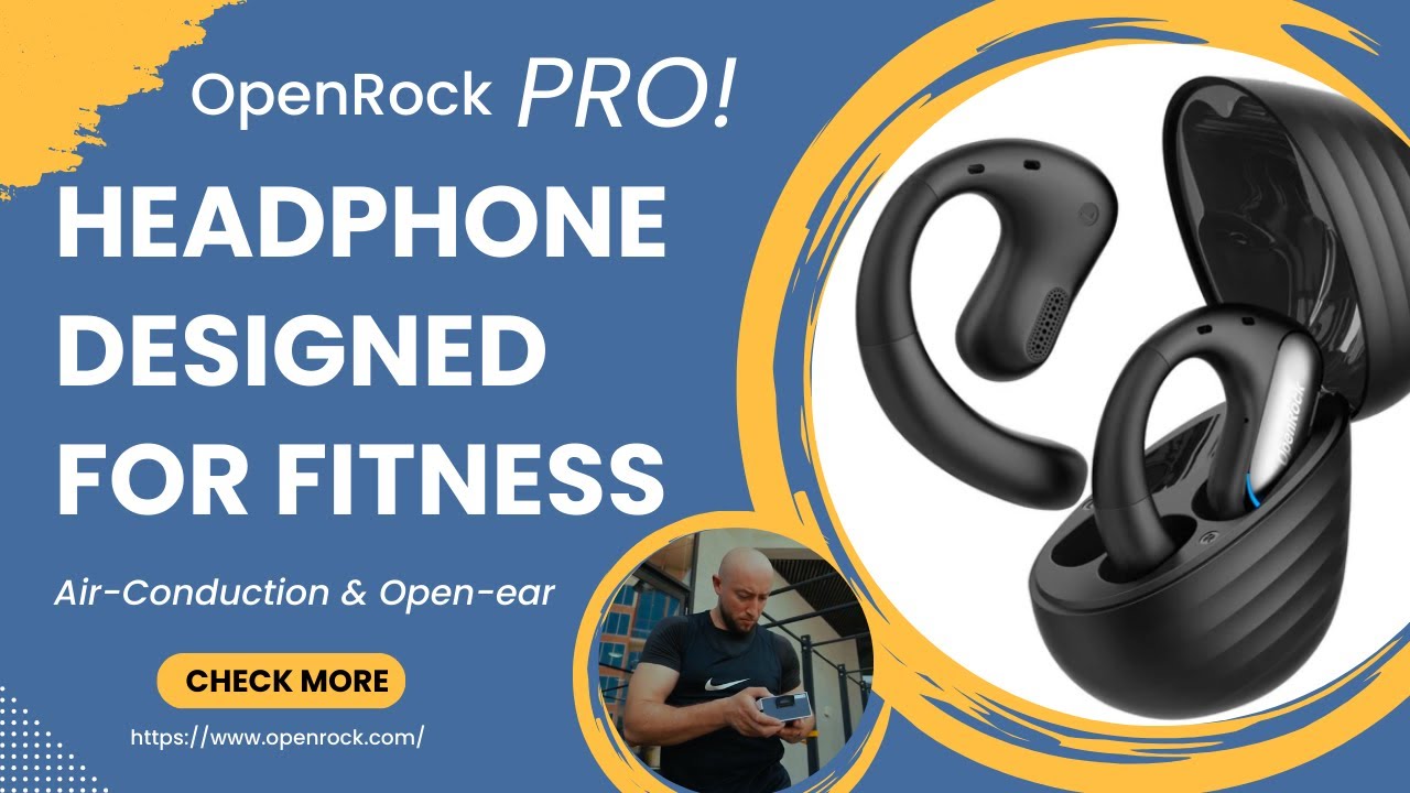 OpenRock Pro The best headphones for fitness! Featured in the video by