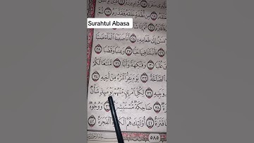 آيات من سوره عبس بصوت الشيخ عبدالرحمن السديس