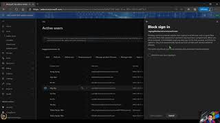How to block user sign in Microsoft 365 admin center