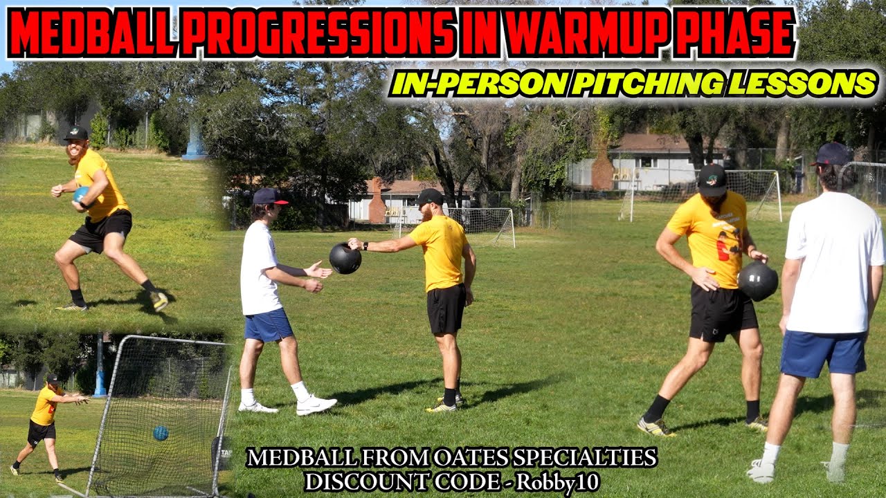 MedBall Drill Progressions in Warmup Phase PITCHING LESSONS YouTube