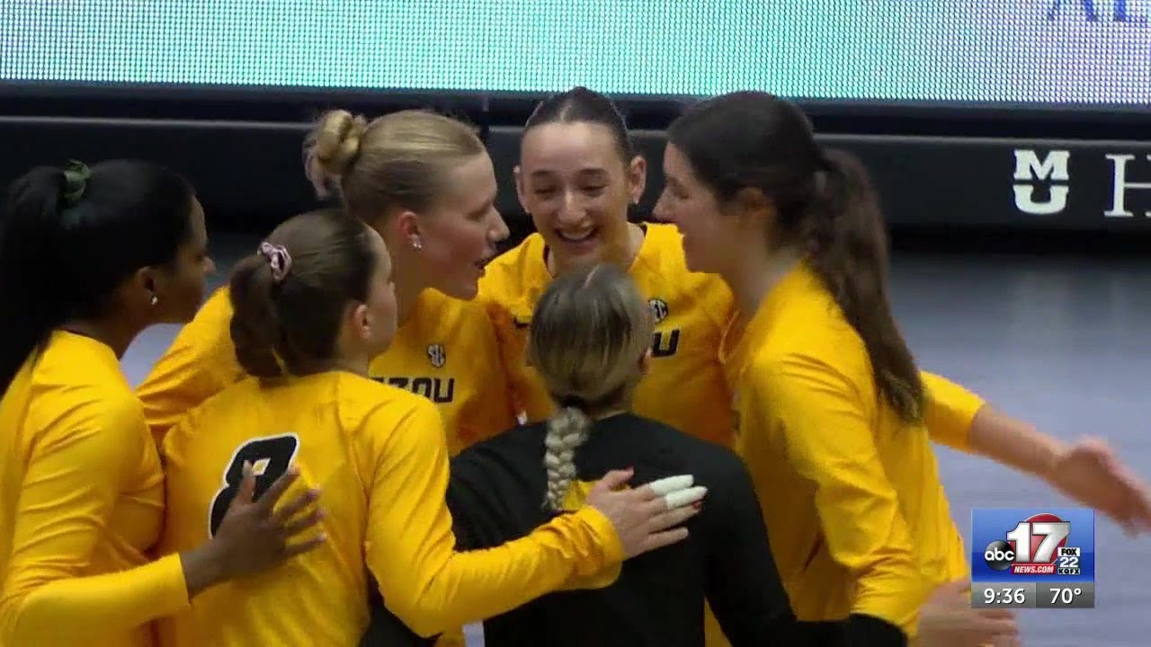 Mizzou volleyball captures first conference win of the season YouTube