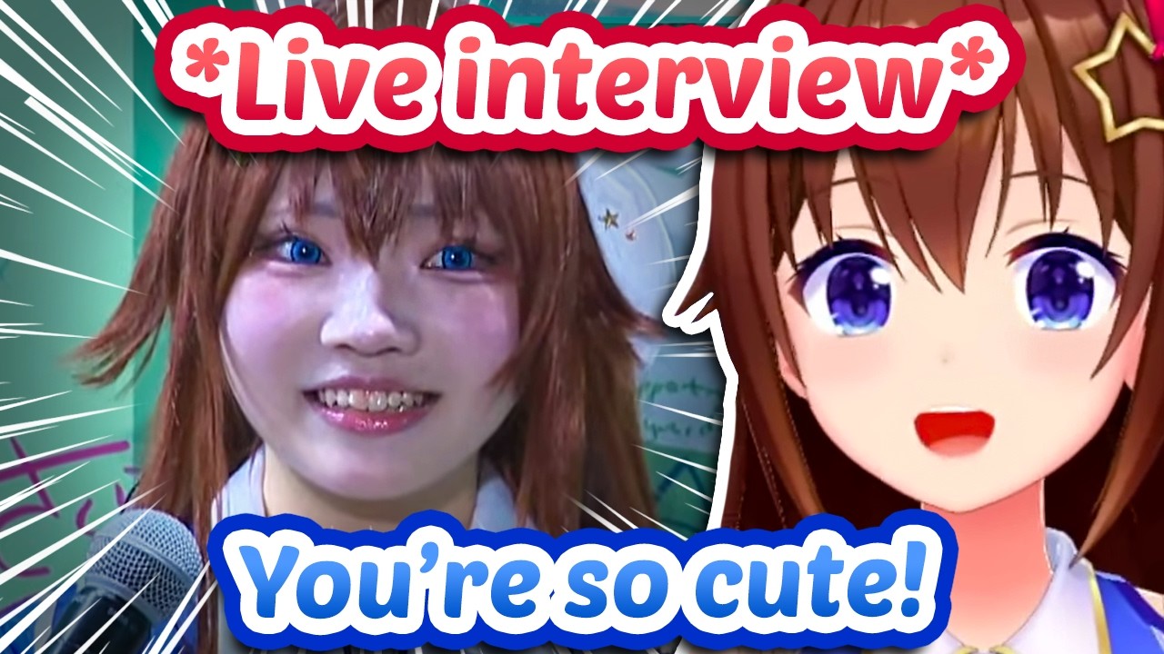 Sora Herself Interviews Cute Sora Cosplayer At Holo Expo 😭【ENG Sub Hololive】