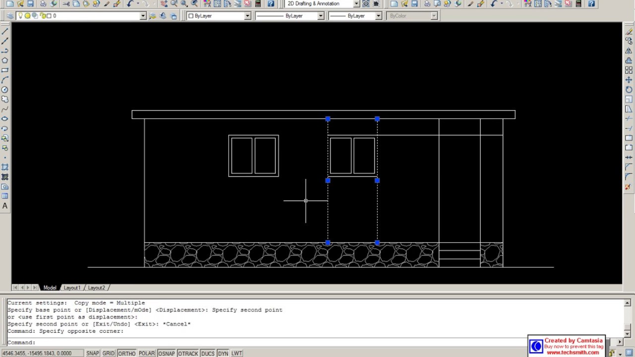 AutoCAD tutorial for beginners Simple Project YouTube